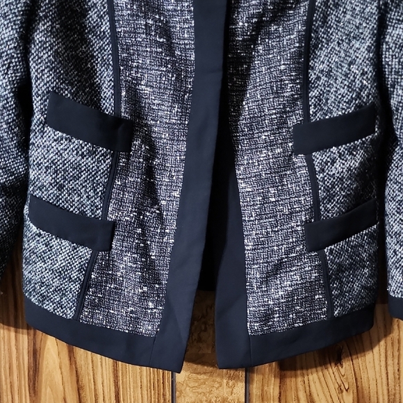 Narciso Rodriguez Tweed Blazer - Black and Silver - Picture 3 of 8